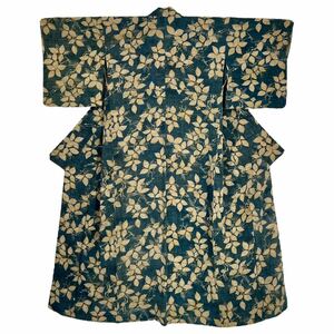 夏着物 小紋 単衣着物 着物 きもの カジュアル着物 リサイクル着物 kimono 中古 仕立て上がり 身丈156cm 裄丈63cm