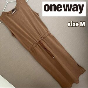 ONE WAY　スリット入りロングワンピース　レディース　sizeM