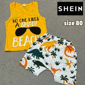 SHEIN　タンクトップ＆ハーフパンツ　ベビー　size80