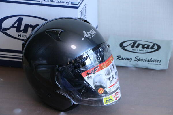 超美品！ARAI SZ-F アルミナグレー SIZE:L 中古　アライ オープンフェイス ジェット ヘルメット ( SZ RAM FORCE )