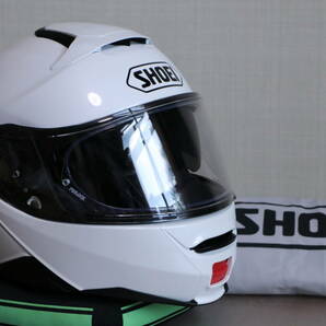 超美品！SHOEI NEOTEC II ルミナスホワイト SIZE:S 中古 ショウエイ ネオテック2 NEOTEC2 システムヘルメット