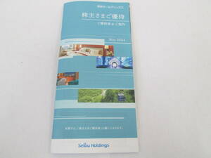 [送料無料] 株式会社西武ホールディングス 株主さまご優待券冊子(100株以上500株未満) ×1冊 2024年11月30日まで