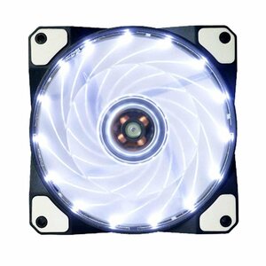 [vaps_4]CPU cooler,air conditioner for cooling fan 12cm { white } shines LED light quiet sound case fan including postage 
