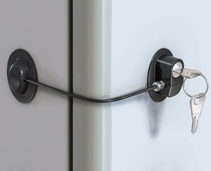 [vaps_6] refrigerator door lock single goods key attaching child lock baby lock fixation child entranceway drawer open prevention including postage 