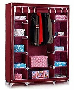 [vaps_6] light weight * high capacity BIG closet { red } eyes .. curtain attaching including postage 