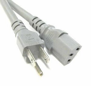 [vaps_6][ used ] desk top power supply cable 3 pin gray approximately 2m including postage 