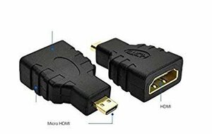 【vaps_4】HDMIメス-Micro HDMIオス 変換アダプタ アダプター コネクタ 送込