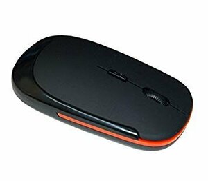【vaps_3】マウス 超薄型 軽量 ワイヤレスマウス 《ブラック》 BK USB 光学式 3ボタン 2.4G コンパクト マウス 送込