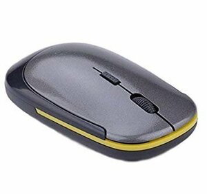 【VAPS_1】マウス 超薄型 軽量 ワイヤレスマウス 《グレー》 USB 光学式 3ボタン 2.4G コンパクト マウス 送込