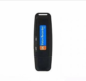 [vaps_5] small size voice recorder { black } USB rechargeable light weight IC recorder including postage 