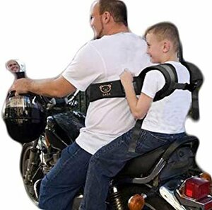 【vaps_3】子供と安全にタンデム! バイク用 オートバイ 補助ベルト サスペンダー 親子 ツーリング シートベルト 二人乗り 送込