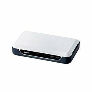 【VAPS_1】[中古品]Logitec スイッチングハブ 5ポート プラスチックケース 電源外付 10/100Mbps ホワイト LAN-SW05/PH 送込