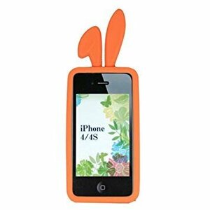 TMY iPhone4/4S用カバー カラーコレクション ロップイヤー オレンジ CV-02OR _