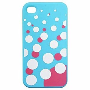 TMY iPhone4/4S用カバー カラーコレクション ソーダドット ブルー CV-01BL _