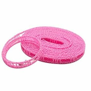 [vaps_5] laundry clotheshorse rope hanger Stop 5m pink including postage 