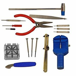 [vaps_5] clock arm tool for clock 16 point set repair tool opener Driver pin pulling out pincers tweezers Hammer including postage 