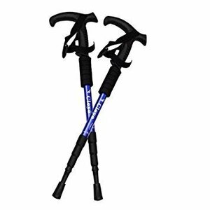 [vaps_7]T type рукоятка треккинг paul (pole) 2 шт. комплект { голубой } трость для ходьбы треккинг stock включая доставку 