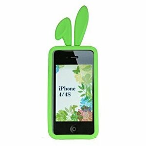 TMY iPhone4/4S用カバー カラーコレクション ロップイヤー グリーン CV-02GN _