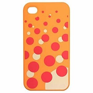 TMY iPhone4/4S用カバー カラーコレクション ソーダドット オレンジ CV-01OR _