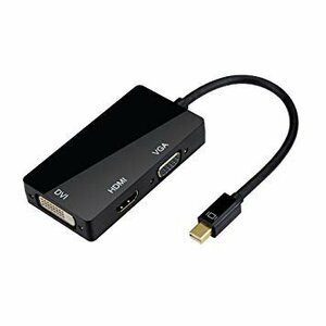 [vaps_4]Mini Displayport to DVI/VGA/HDMI конверсионный адаптор черный включая доставку 