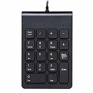 [vaps_4]USB цифровая клавиатура MLD-268 { черный } проводной подключение легкий тонкий тихий звук включая доставку 