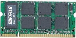 【vaps_2】[中古品]BUFFALO メモリ D2/N667-512M DDR2 送込