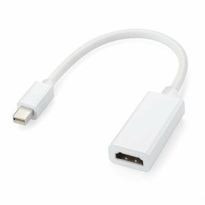 【vaps_3】mini DisplayPort to HDMI変換アダプター 《ホワイト》 ミニ ディスプレイポート 変換 ケーブル 送込の画像1