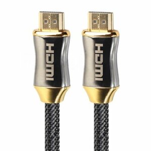 【vaps_6】HDMI2.0ケーブル 金メッキ 《3m》 HDMIオスA-HDMIオスA メタルシェル ナイロン編み 30AWG 送込