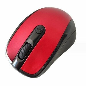 【VAPS_1】マウス ワイヤレスマウス 阿修羅 《レッド》 USB 光学式 無線 3ボタン 2.4G 送込