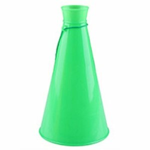 [vaps_3] Mini size megaphone 23cm { green } baseball sport motion . respondent . compact megaphone plastic including postage 