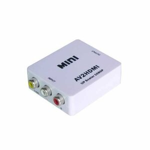 【vaps_4】AV2HDMI コンバーター RCA to HDMI コンバーター コンポジット (AV / RCA3 / CVBS) 送込