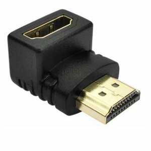 【vaps_3】90度変換アダプタ HDMI タイプA(オス)-タイプA(メス) L型 角度 変換アダプター コネクタ 送込