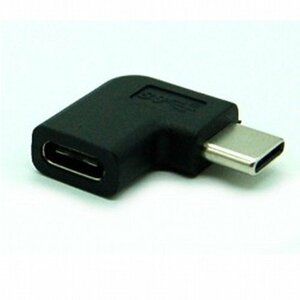 【vaps_5】90度 USB Type-Cアダプタ 角度付き L型 タイプC 変換アダプター 送込