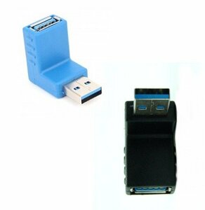 【vaps_6】USB3.0 方向変換アダプター 《下向き》 Aメス-Aオス 90度 送込