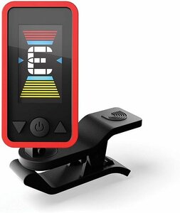 [vaps_7]D'Addario D'Addario clip tuner black matic type Eclipse Tuner Full color display Red PW-CT-17RD including postage 