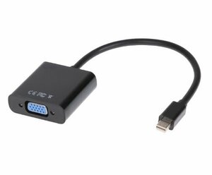 【vaps_5】Mini Displayport VGA アダプタ 変換アダプター ケーブル ミニディスプレイポート オス VGA メス 送込