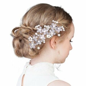 [vaps_4] hair ornament formal U pin 3 piece set flower decoration hair accessory child girl presentation flower girl including postage 