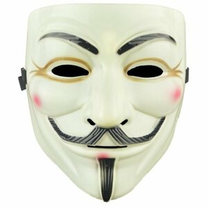 【vaps_2】V for Vendetta ガイフォークス アノニマス 仮面マスク アイラインver 《イエロー》 仮装 コスプレ 送込