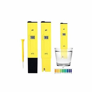 [vaps_7] PH measuring instrument 03 yellow digital PH total water element ion finger number tropical fish aquarium liquid fertilizer including postage 