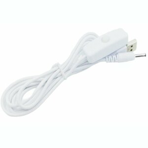 【vaps_7】USB電源供給ケーブル スイッチ付き オンオフ USB Aオス - DC3.5×1.35mmオス DC電源出力 LEDライトバー 送込