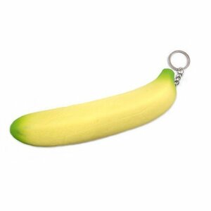 【VAPS_1】スクィーズ バナナ キーホルダー 18cm 高反発 スクイーズ おもちゃ 送込