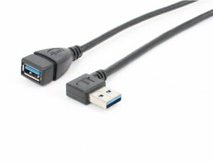 リタプロショップ? USB3.0 方向変換ケーブル 20cm 角度変更 L型 90度 延長ケーブル (右向き)