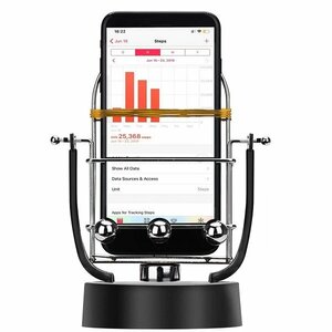 【vaps_5】振り子 回転スイング 自動 歩数カウンター スマートフォン スタンド 送込