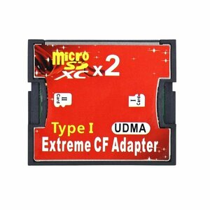 リタプロショップR microSDカードをCFカードTypeIに変換 アダプター UDMA対応 micro SDカード CFカード 変換 (デュアルス