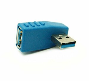 【vaps_2】USB3.0方向変換アダプター L型90度 右向き LY-U3T012 送込