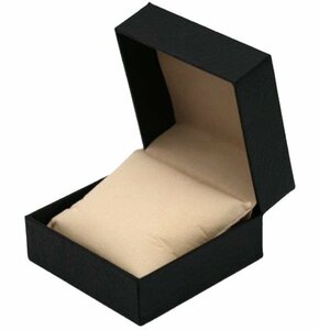 [vaps_4] wristwatch storage box { black × beige } 1 pcs for present for gift box arm clock case storage case preservation box including postage 