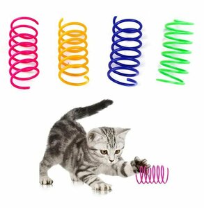 [vaps_4] cat toy springs 4 piece set spring spring ... toy cat .... -stroke less cancellation including postage 