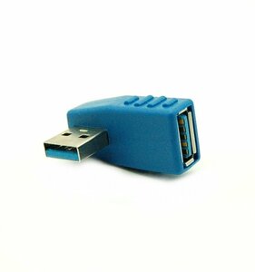 【vaps_6】USB3.0方向変換アダプター L型90度 左向き LY-U3T012 送込