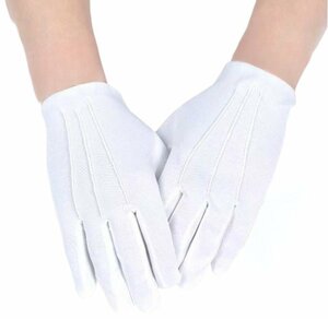 フォーマル 手袋 左右セット 礼装 正装 礼服 男女兼用 白い手袋 グローブ 結婚式 冠婚葬祭 コスプレ _