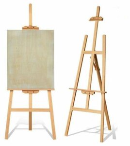 【vaps_5】木製 イーゼル 145cm 絵画スタンド 高さ調節 角度自由 看板立て 油絵 画材 スケッチ 送込